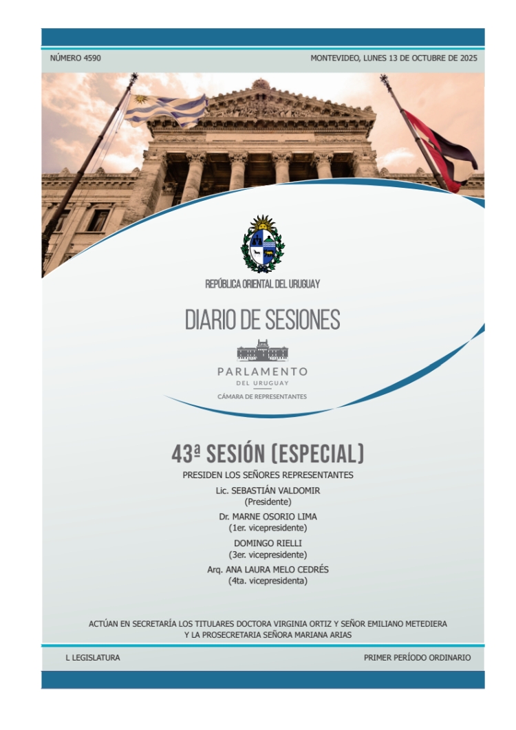 DIARIO DE SESIONES DE LA CAMARA DE REPRESENTANTES del 13/10/2025